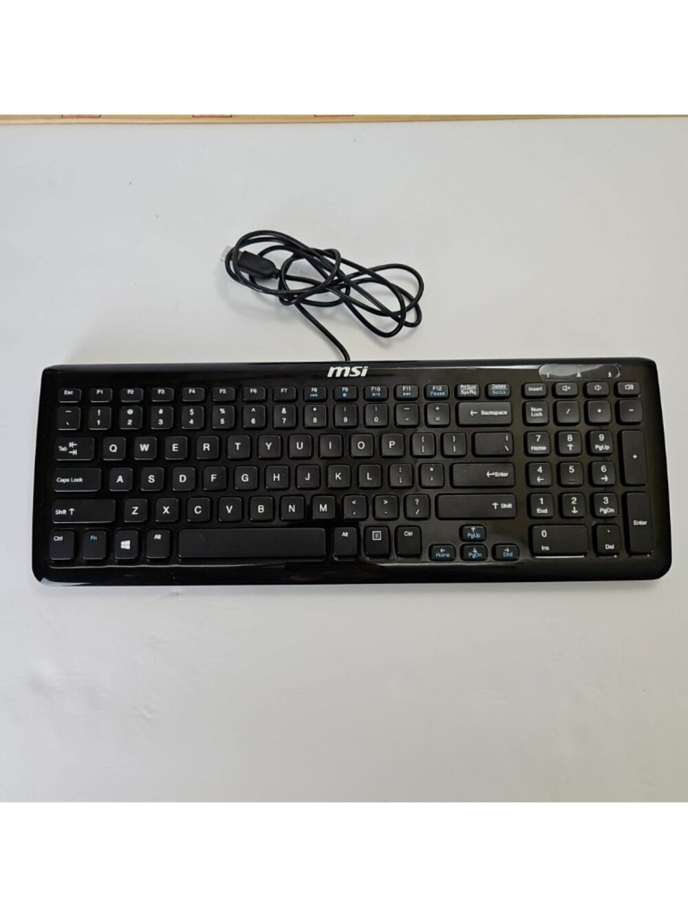 MSI Black Keyboard KU-0902 Wired USB  Student College PC Computer